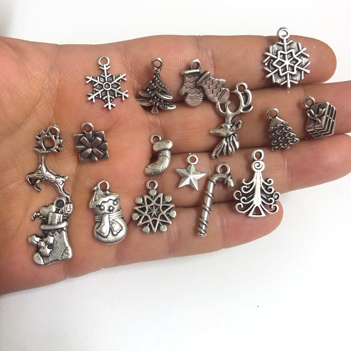 Yeni Yıl Serisi -Antik Gümüş Kaplama -Karışık Set