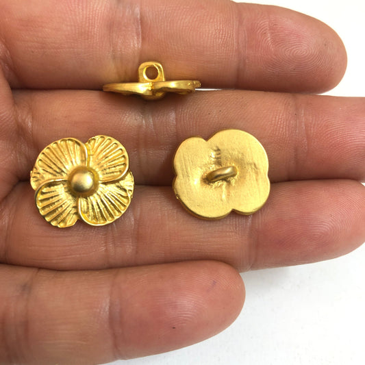 Gold Plated Wrap Bracelet Button - 3