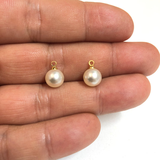 8 mm Sallantı inci - Krem