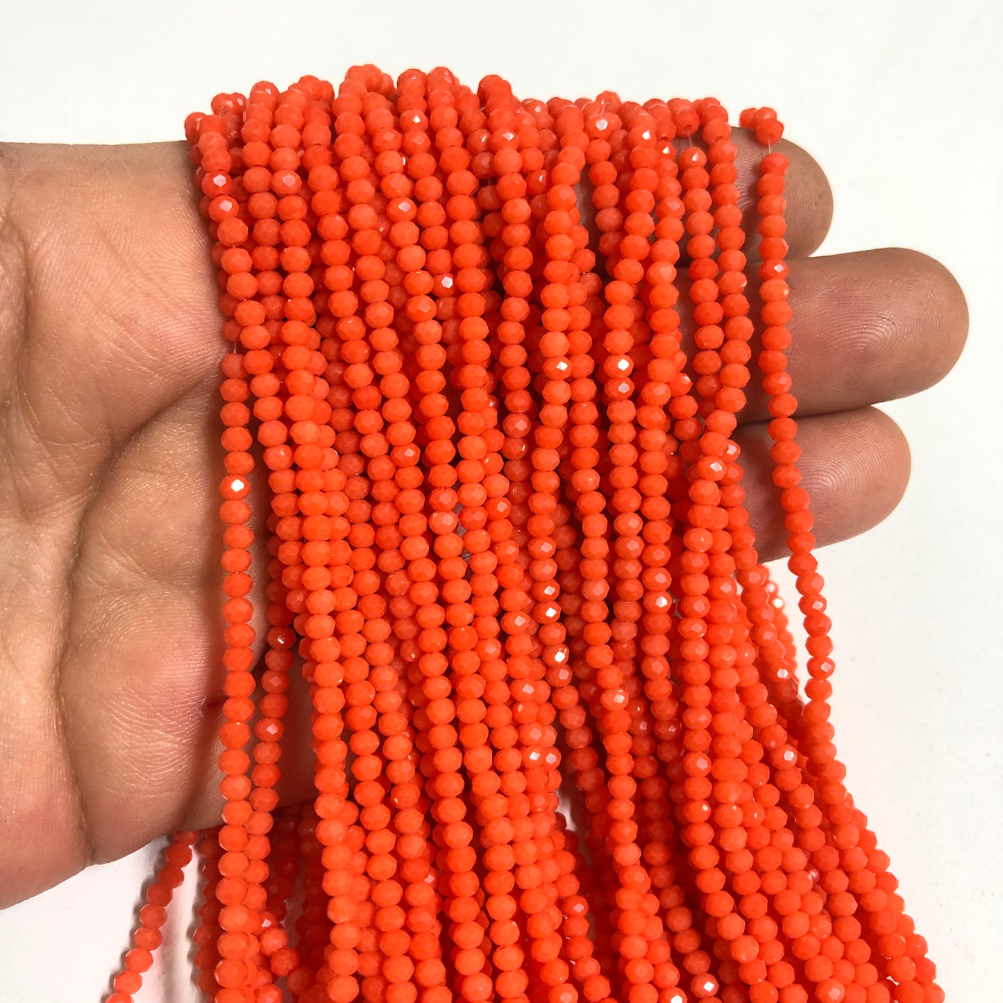 Kristallperle, chinesischer Kristall, 2 mm, 34, glänzendes Türkisgrün