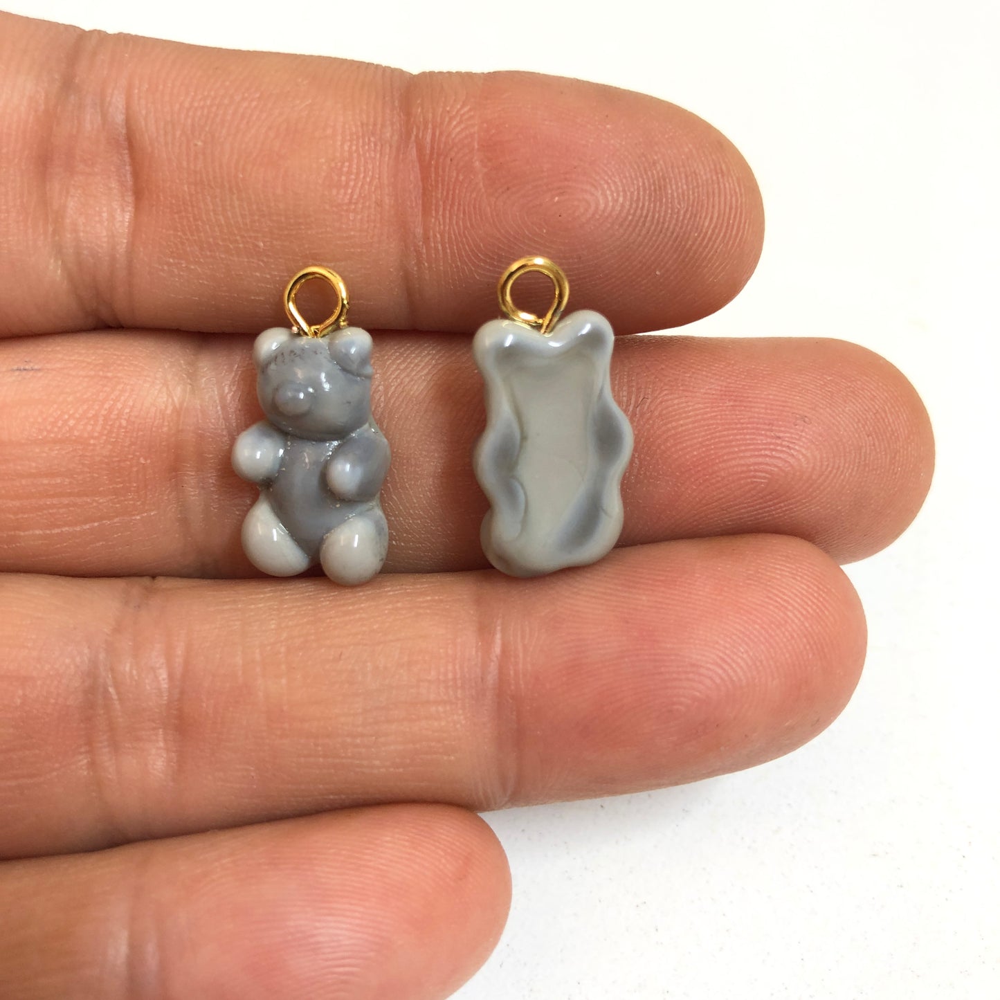 Murano Cam Sallantı Ayıcık Gri