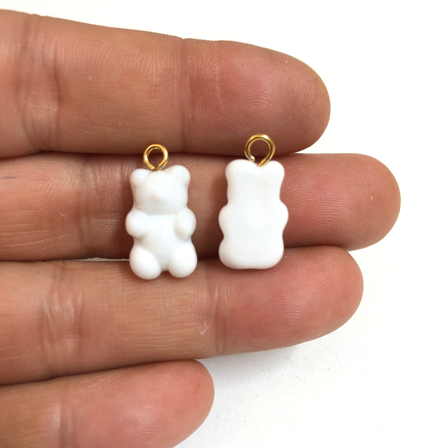 Murano Cam Sallantı Ayıcık Beyaz