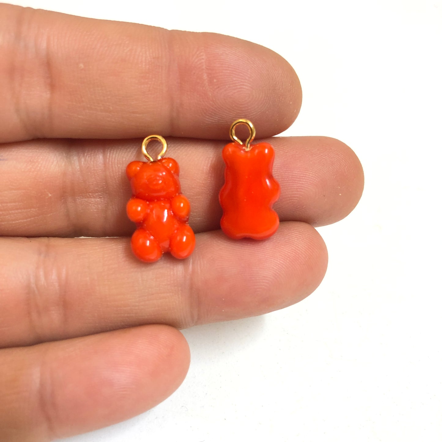 Murano Cam Sallantı Ayıcık Turuncu