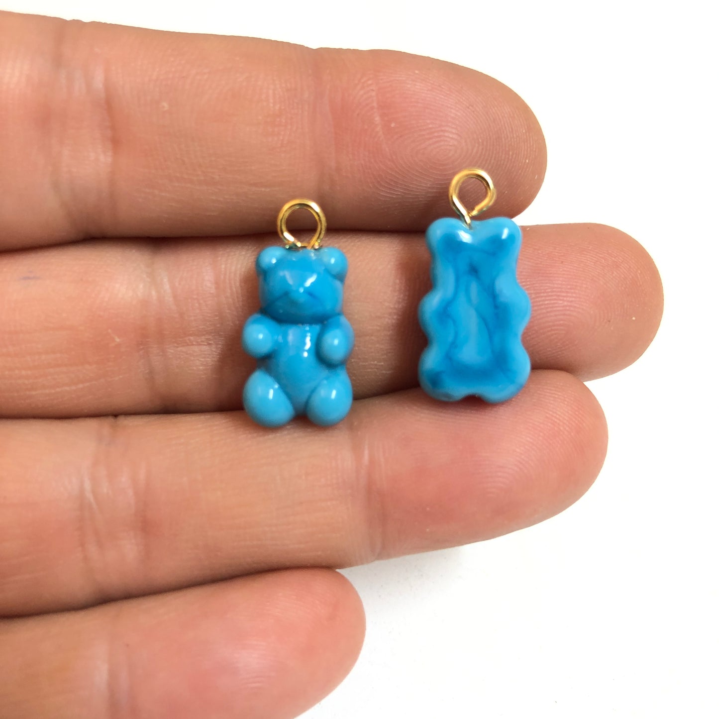 Murano Cam Sallantı Ayıcık Mavi