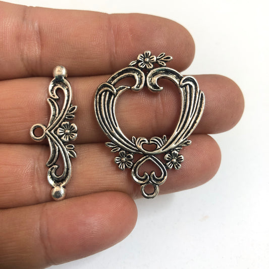 Antique Silver Plated Pendant -10