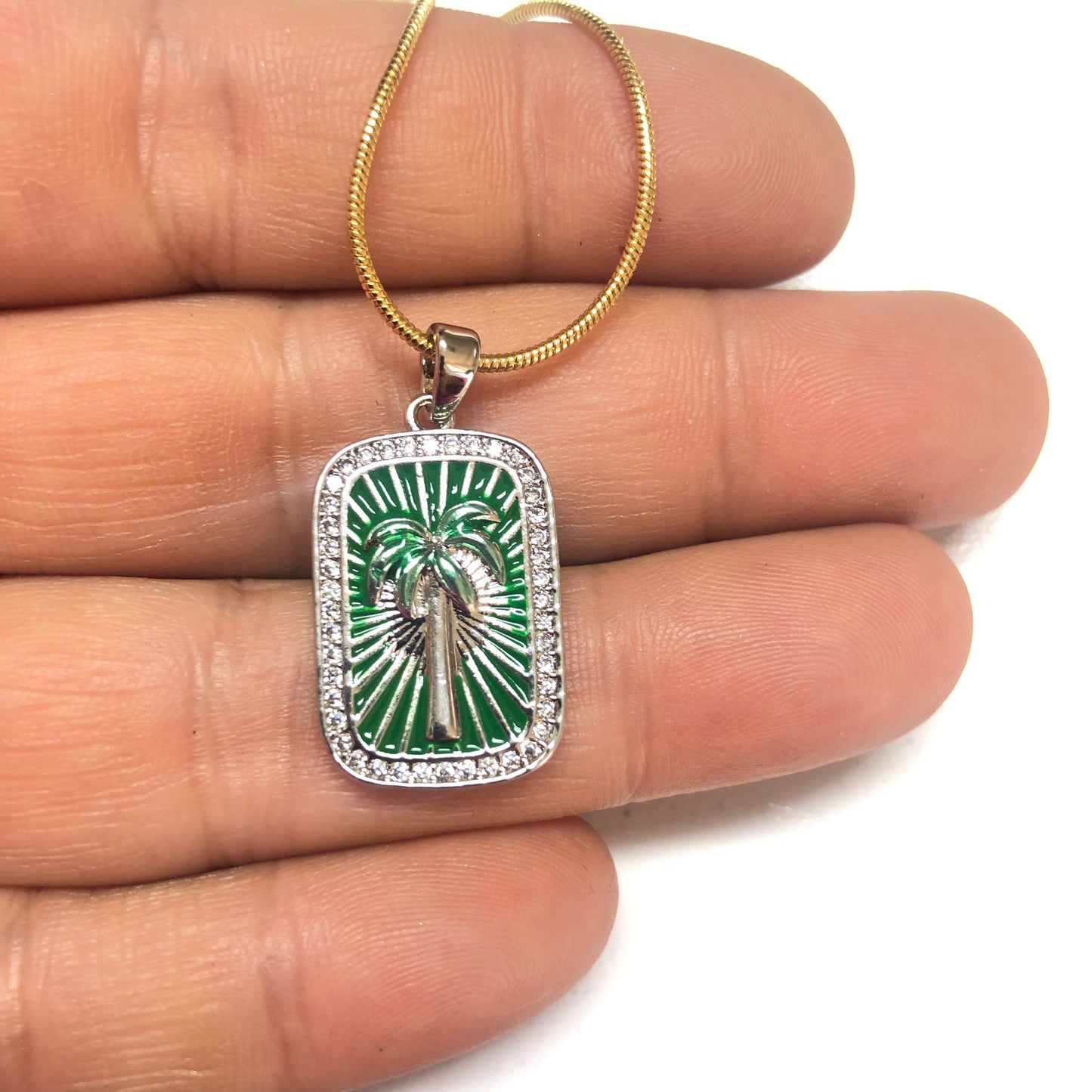 Çelik Tarot Kolye Ucu ''PALMİYE''