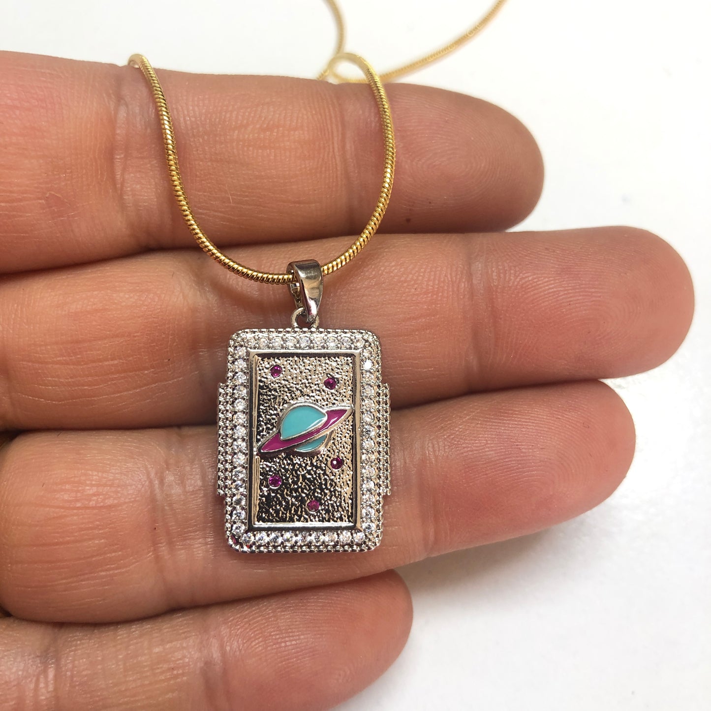 Çelik Tarot Kolye Ucu ''GEZEGEN''