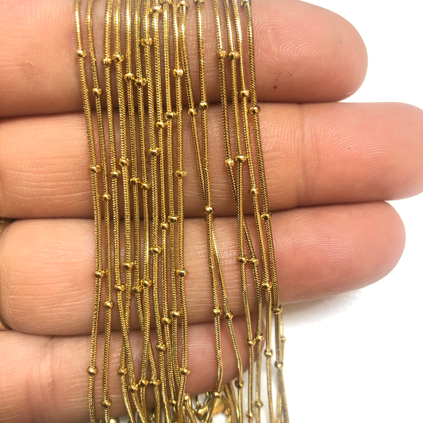 Gold Plated Jewelery Ready Made Necklace Chain