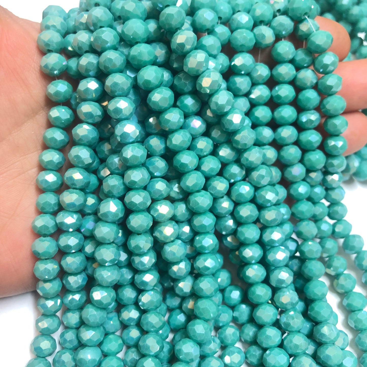 Crystal Beads, Chinese Crystal-8mm-23 (Janjan Turquoise)