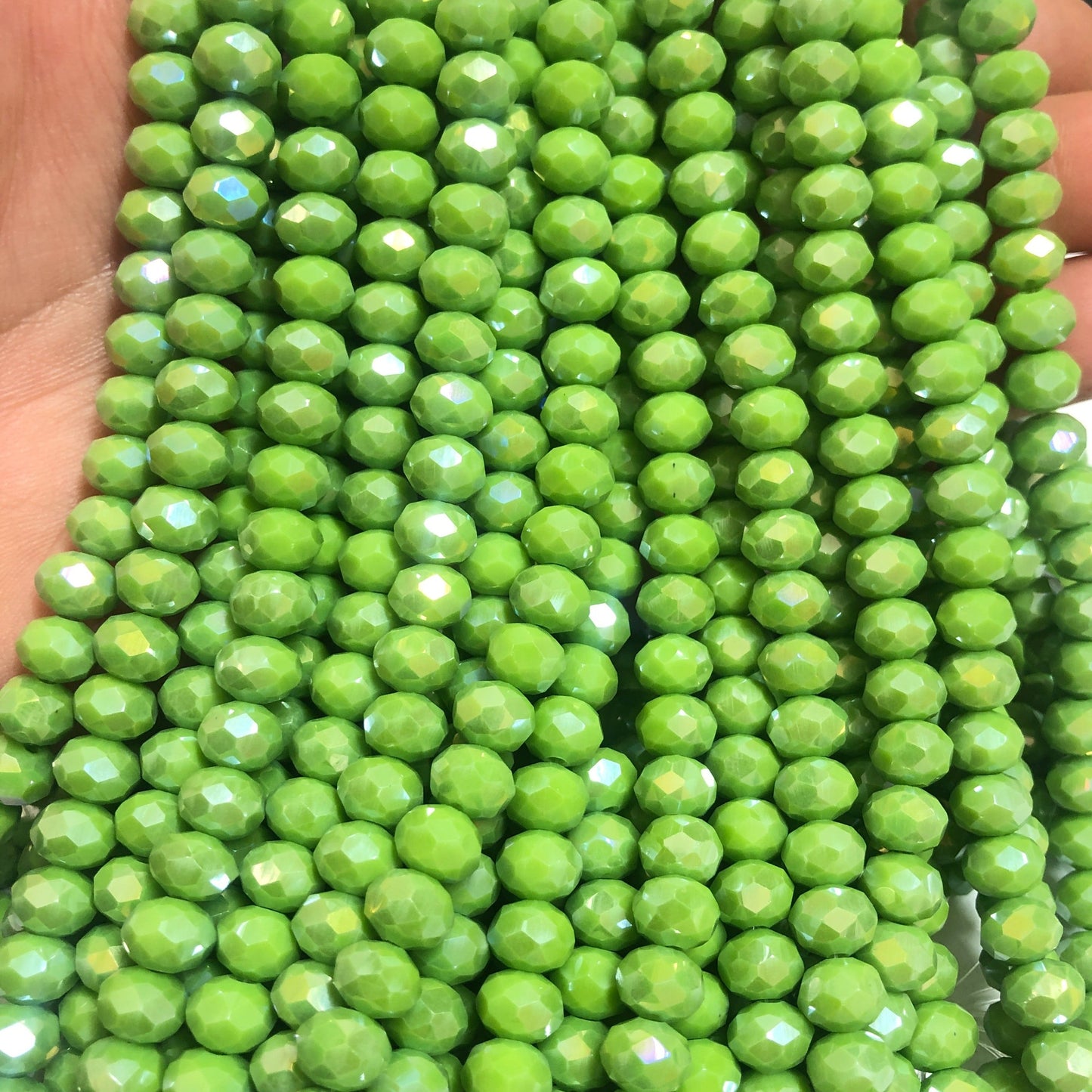 Crystal Beads, Chinese Crystal-8mm-30 Iced Janjan Blue