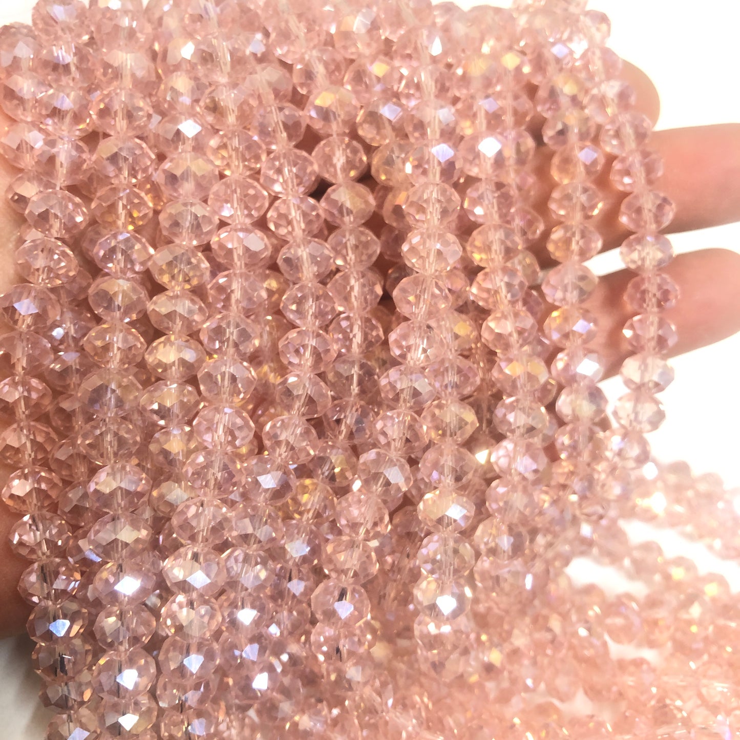 Crystal Beads, Chinese Crystal-8mm-30 Iced Janjan Blue