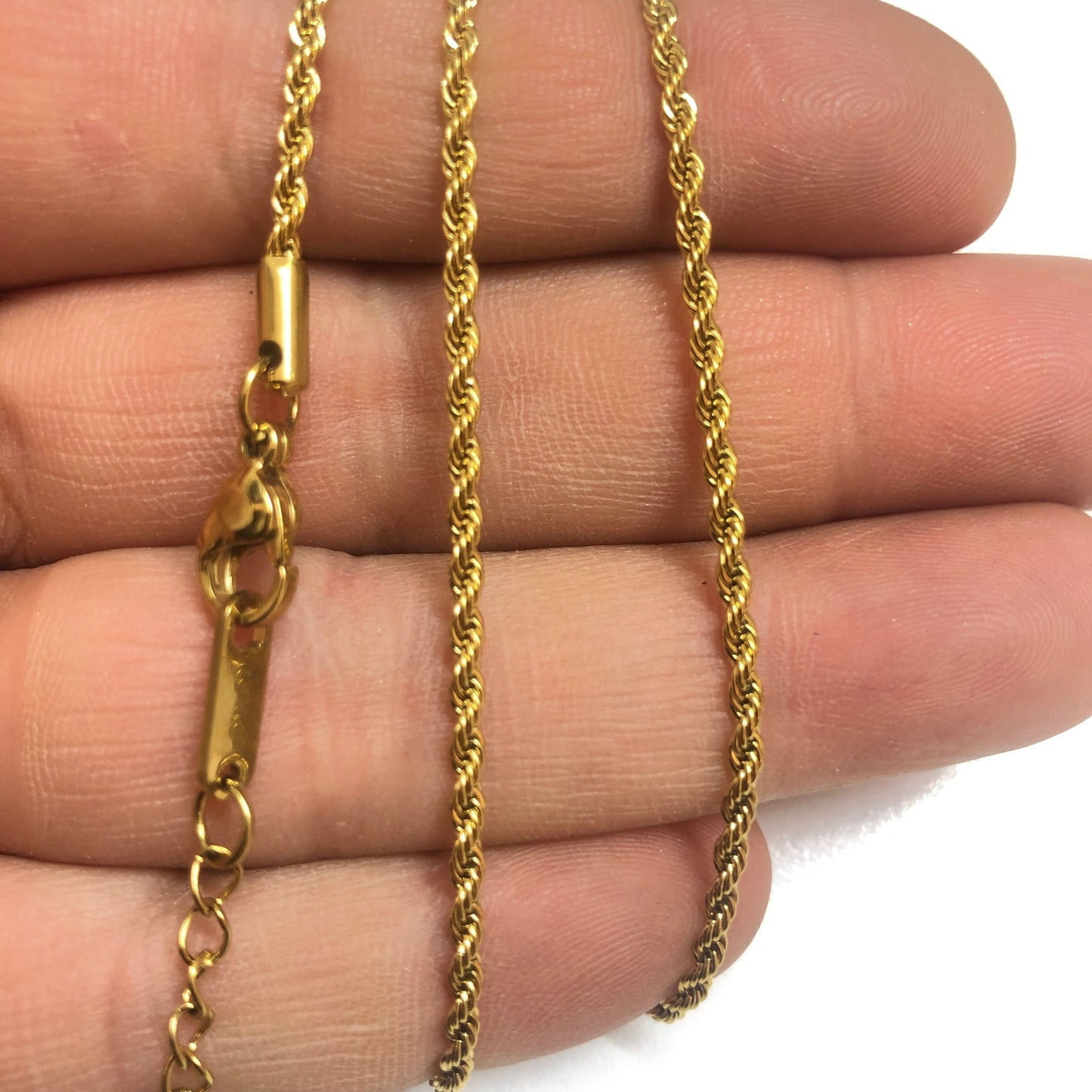 Gold Plated Jewelery Ready Made Necklace Chain