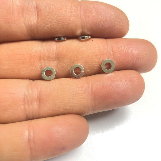 Rodyum Kaplama Rondel Ara Aparat 6x1mm