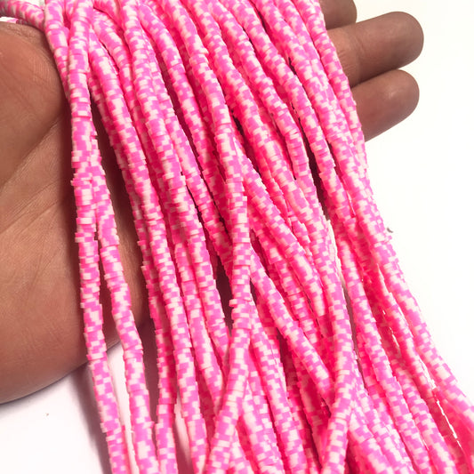 Polymer Clay Fimo 4mm - 20 Kırçıllı Neon Pembe