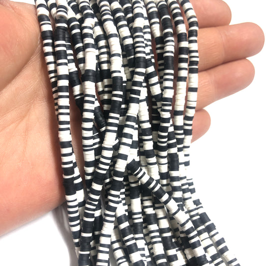 Polymer Clay Fimo 4mm - 22 Siyah Beyaz Mix