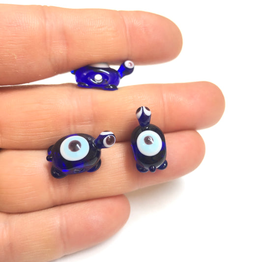 Murano Cam Kaplumbağa Lacivert