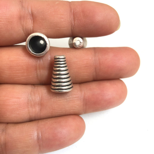 Antik Gümüş Kaplama Huni kapama-271