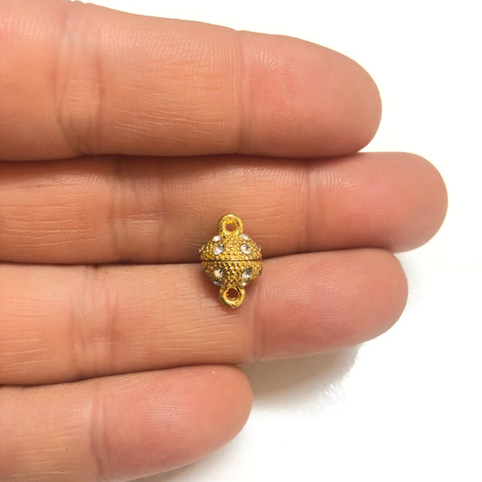 Taşlı Mıknatıs Kapama-8mm -Altın