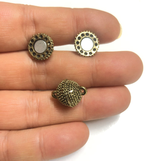 Top Mıknatıs Kapama-12mm -Antik Yeşil