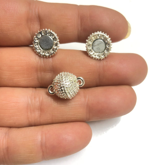 Top Mıknatıs Kapama-12mm -Gümüş