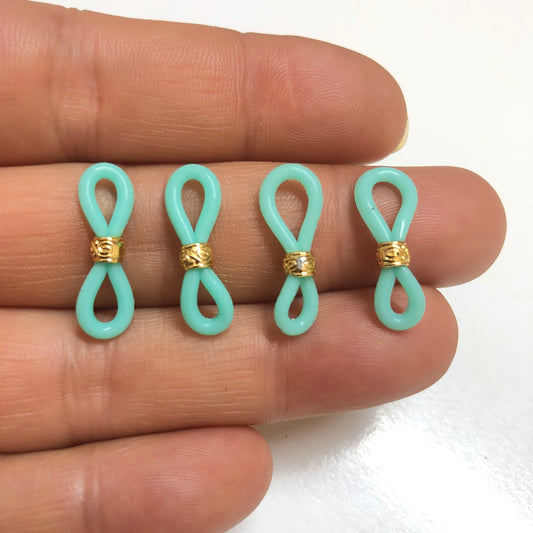 Altın Kaplama Renkli Gözlük Aparatı -Mint