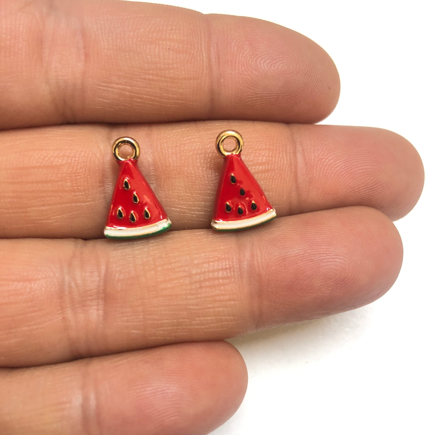 Altın Kaplama Üç boyutlu Karpuz Dilimi Sallantı