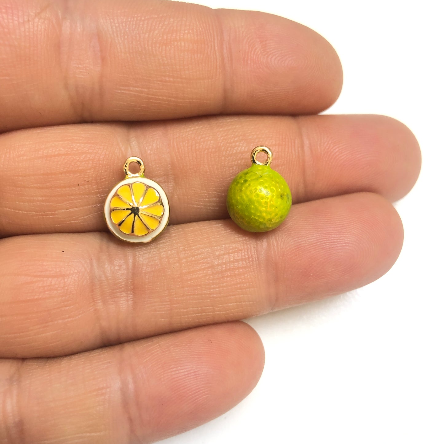 Altın Kaplama Üç boyutlu Misket Limon (Lime ) Sallantı (Kopya)