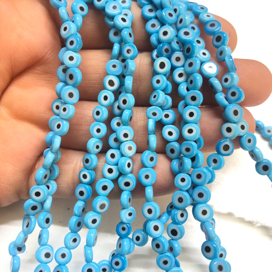 Evil Eye Beads Flat 8mm -5