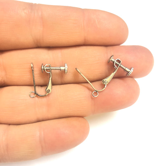 Çelik Vidalı Küpe Aparatı (Deliksiz Kulaklar İçin)