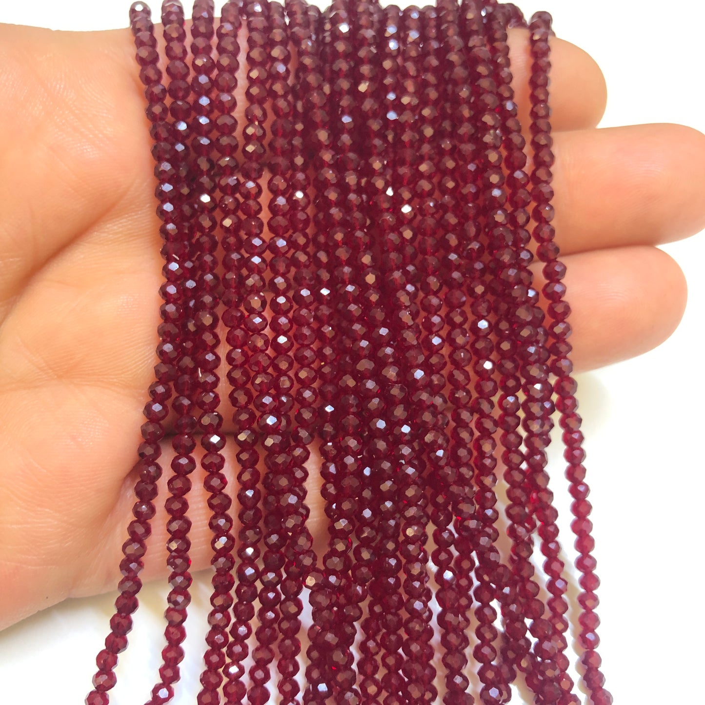 Crystal Bead, Chinese Crystal-2mm- 4 - Frosted Light Blue