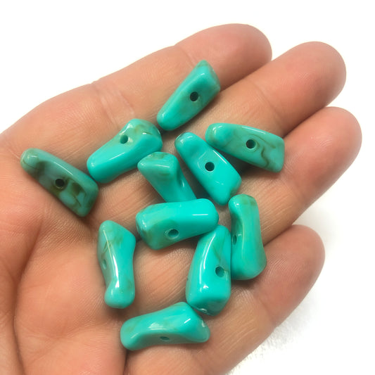 Akrilik Boncuk- Şekilsiz Turkuaz