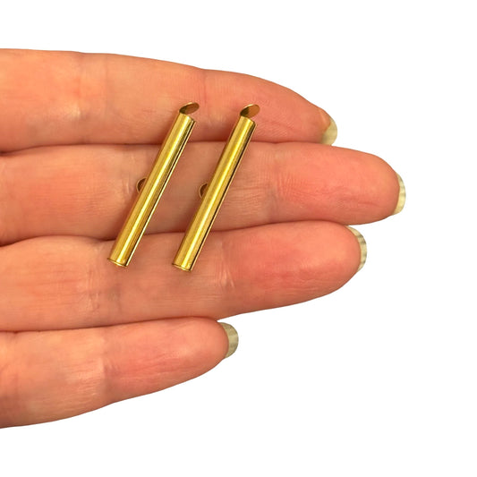 PVD Altın Kaplama Paslanmaz Çelik Korniş Kapama 30mm