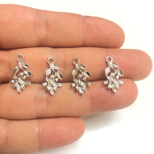 Pirinç Rodyum Kaplama Sallantı Çiçek Aparat