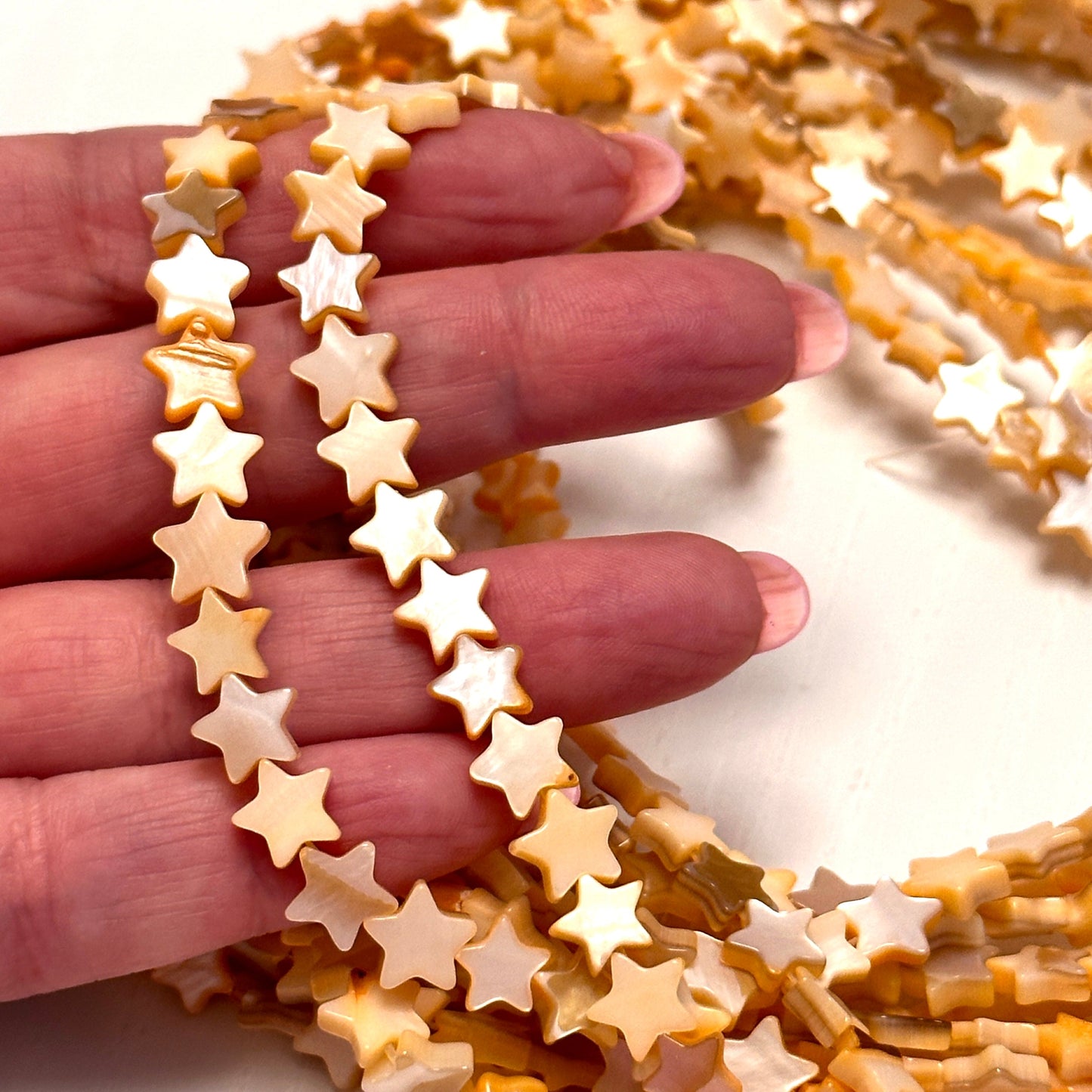 8mm Sedef Yıldız - Somon - 98