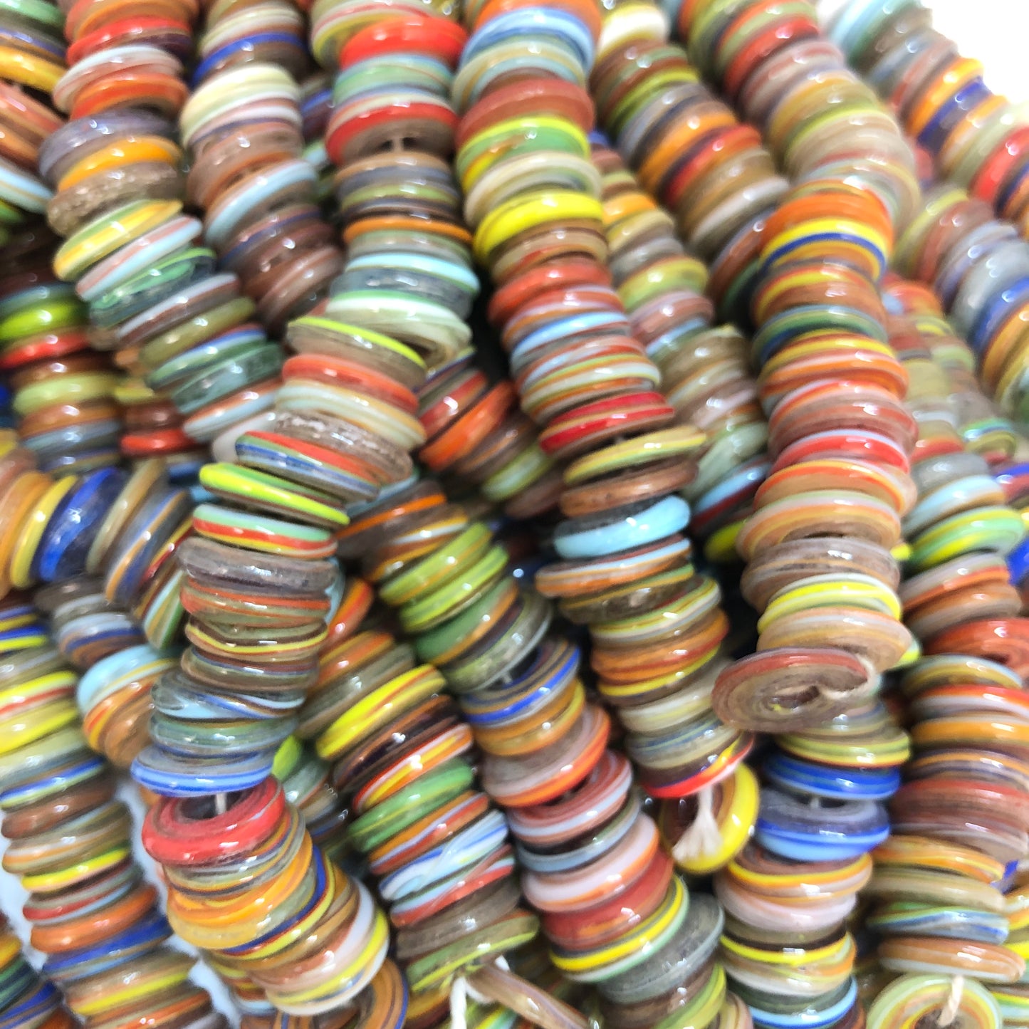 El yapımı Cam Ocak Boncuğu Rondel