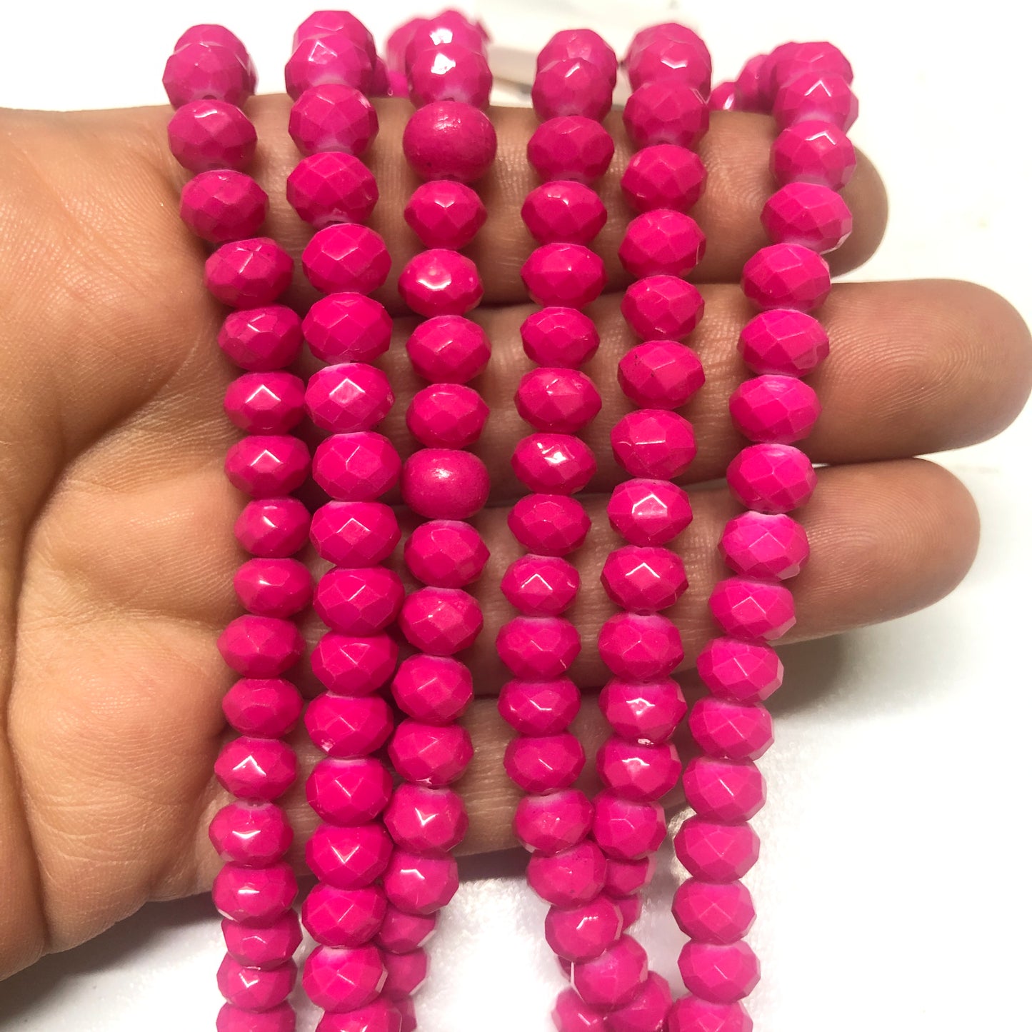 Crystal Beads, Chinese Crystal-8mm-30 Iced Janjan Blue