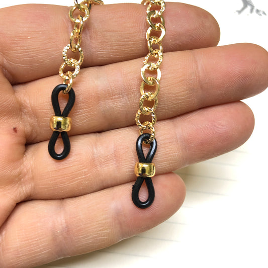 Altın Kaplama Gözlük Aparatı Siyah