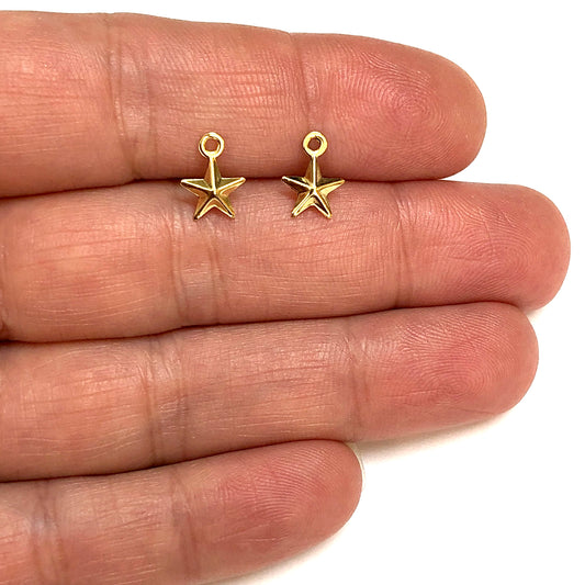 Altın Kaplama 7,5mm Yıldız Sallantı