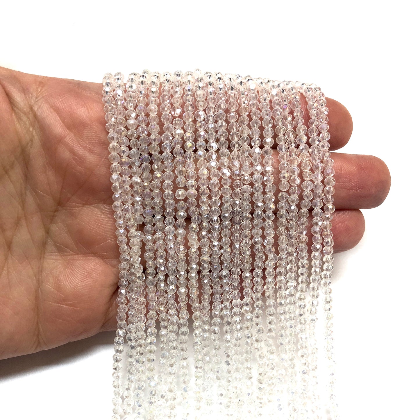 Kristal Boncuk, Çin Kristali-2mm- 30 - Şeffaf Janjan