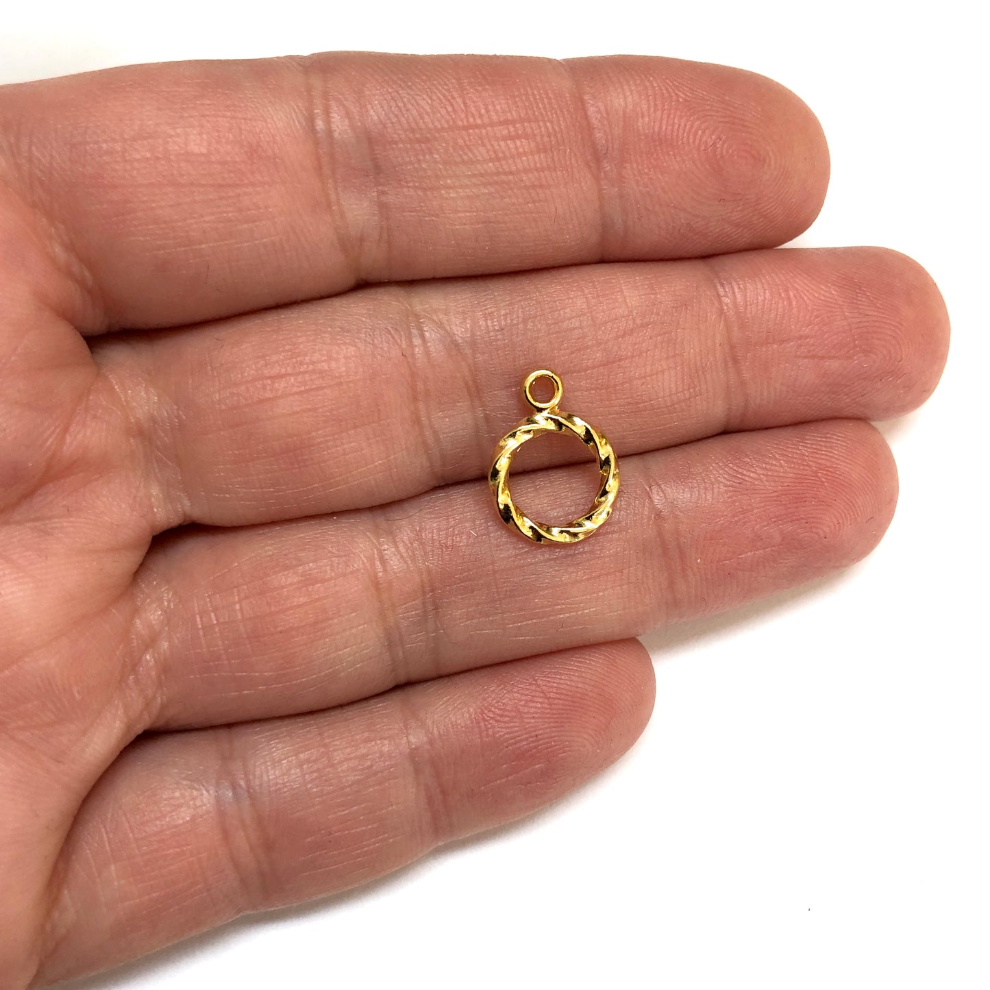 Altın Kaplama Burgulu Halka Sallantı Aparatı