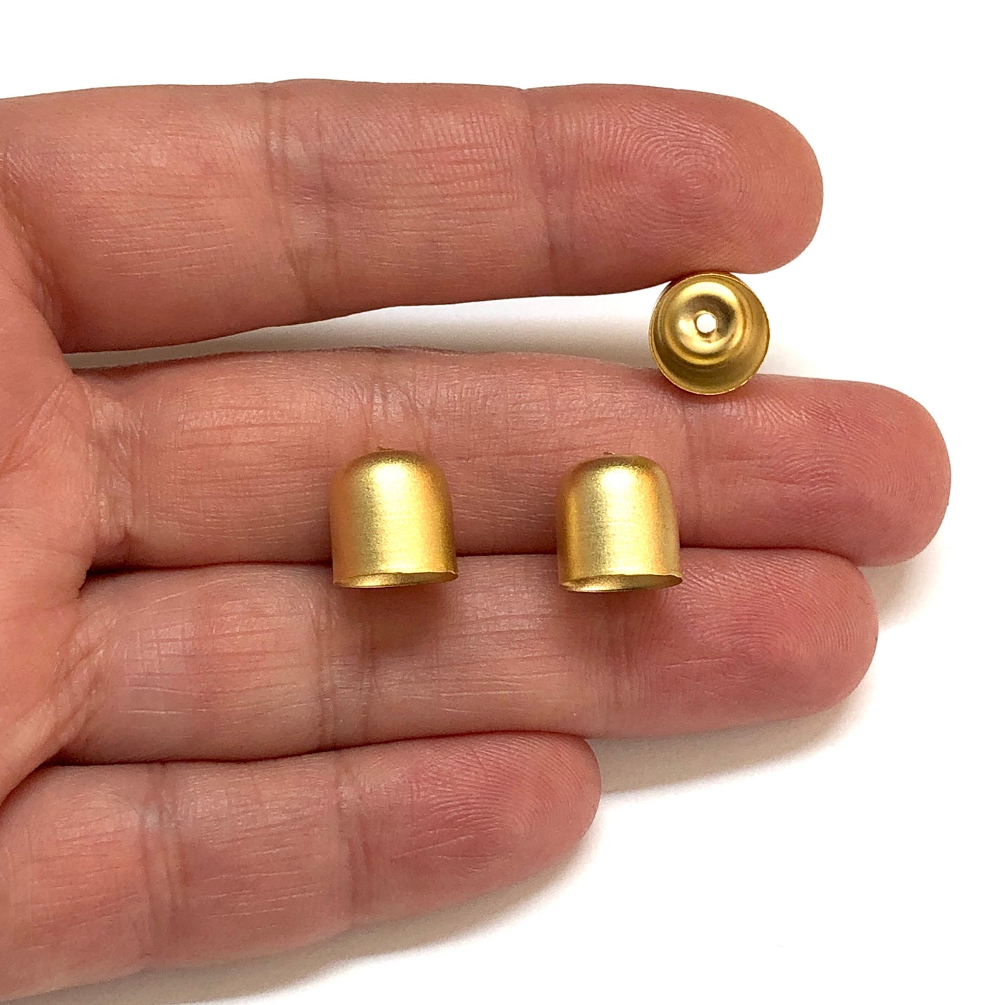 Mat Altın Kaplama Kapsül Kapama 10x11mm-077