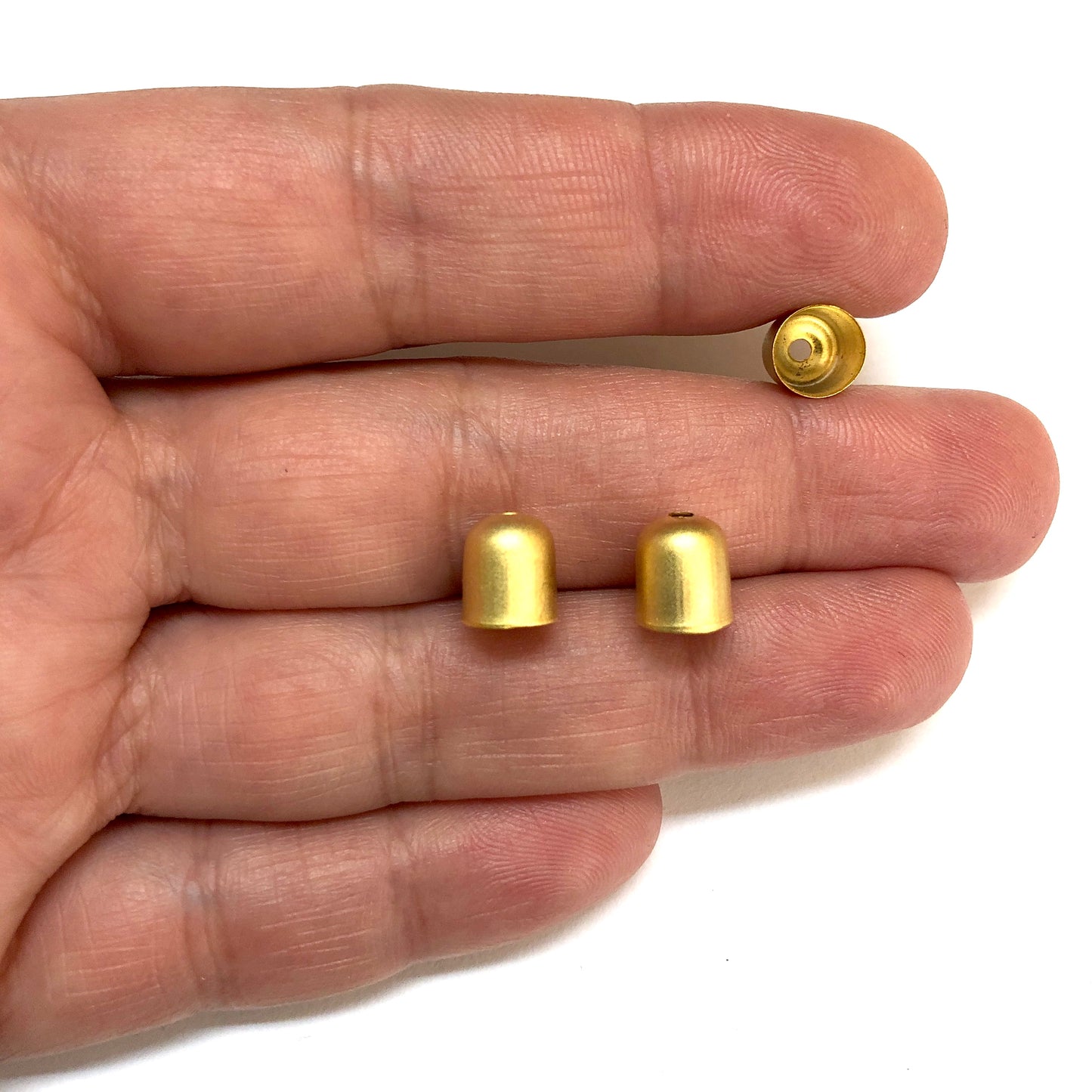 Mat Altın Kaplama Kapsül Kapama 7x8mm-079