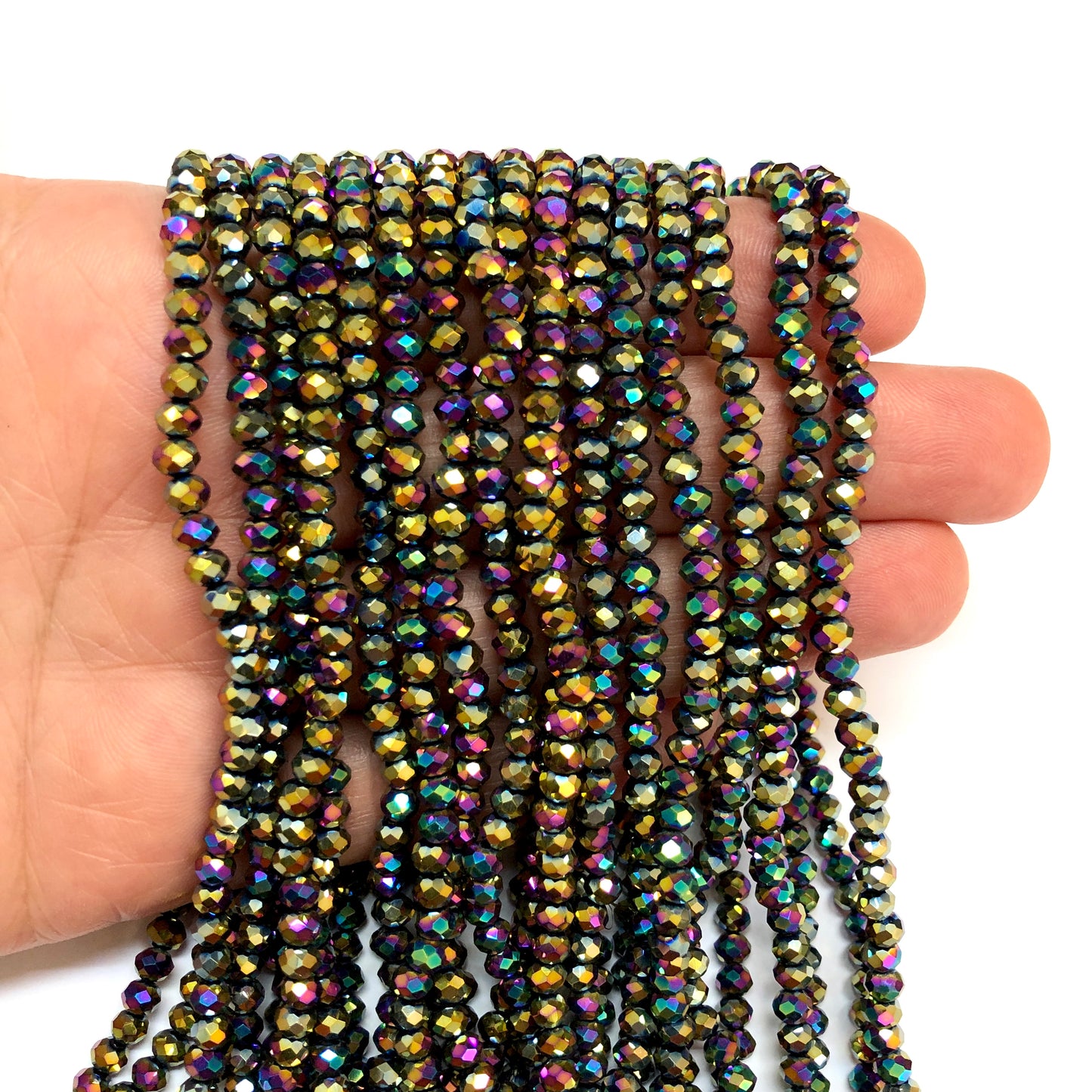 Kristal Boncuk, Çin Kristali-4mm - 39 - Janjan Ebruli