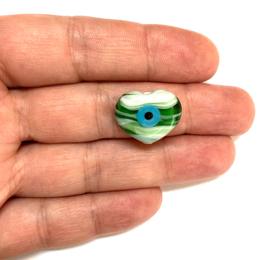 Murano Glass Rainbow Heart