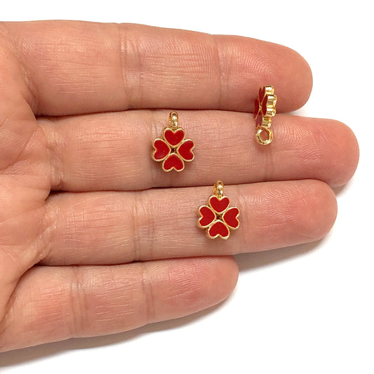 Gold Plated Zircon Stone Heart Pendant-Champagne