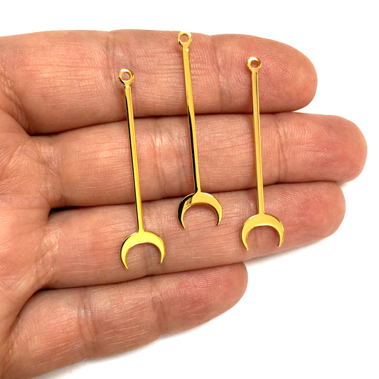 Gold Plated Large Size Colorful Zircon Stone Earring Apparatus