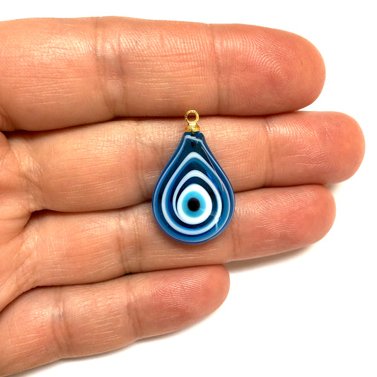 Murano Cam Ebruli Damla Nazar