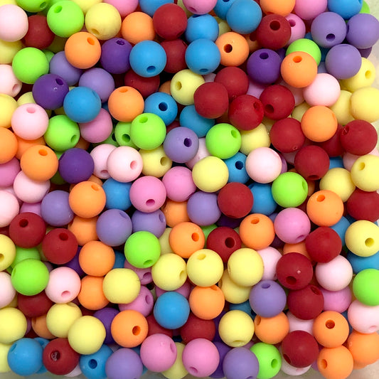 Akrilik Boncuk 8mm Top - Mix