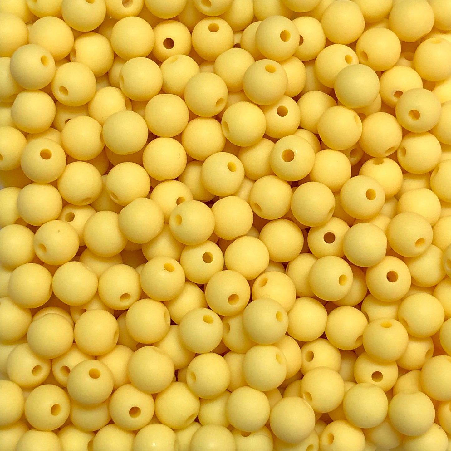 Akrilik Boncuk 8mm Top - Sarı