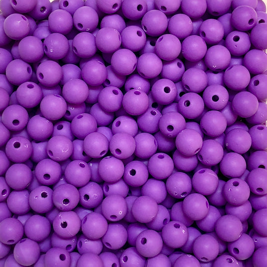 Akrilik Boncuk 8mm Top - Mor